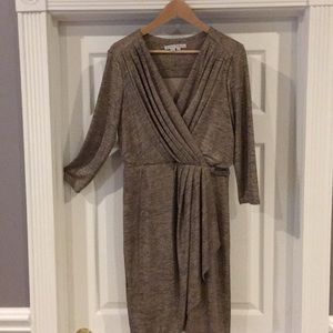 Gold evening dress